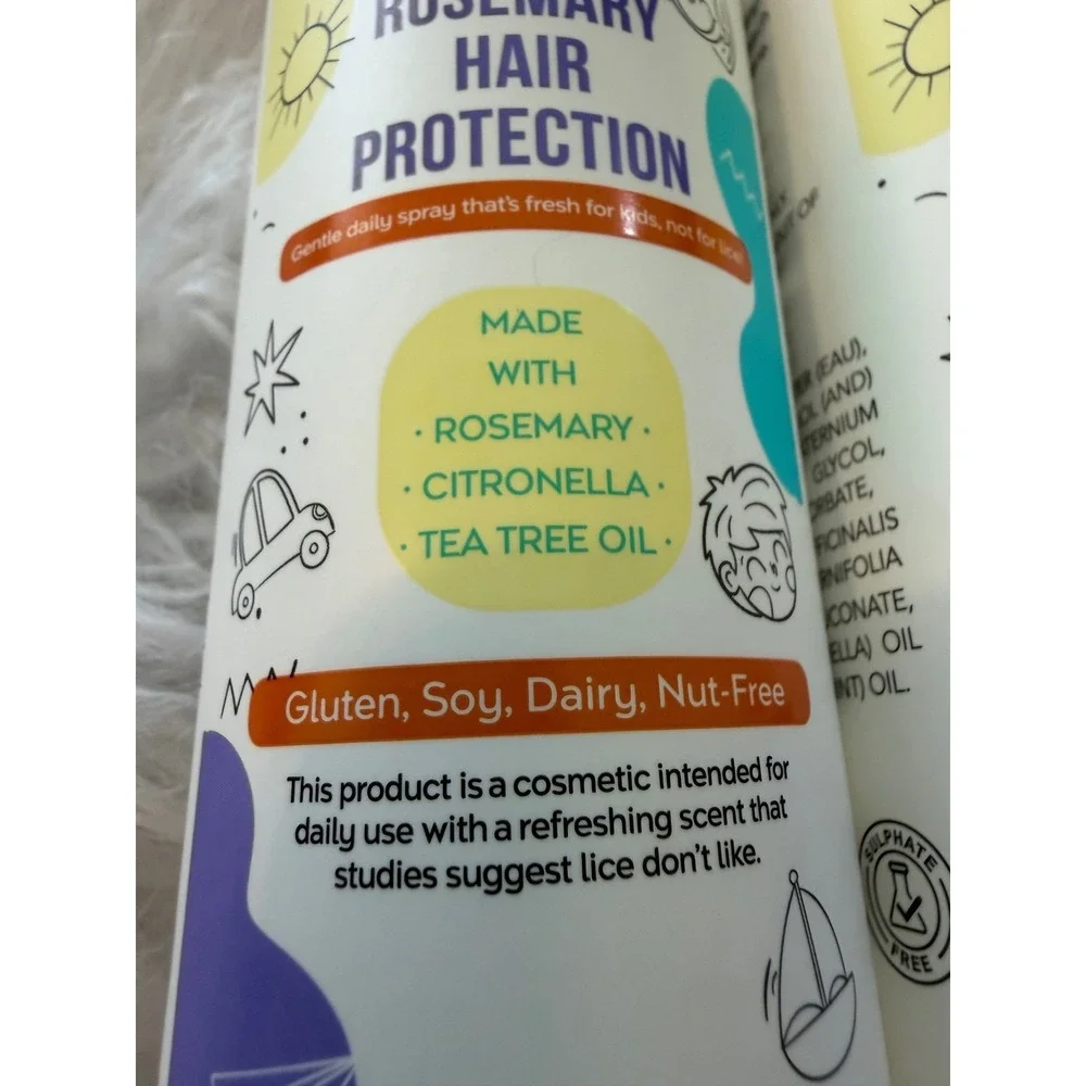Natural Sense Kids Rosemary Hair Protection Spray 8oz 2pk Tea Tree Citronella